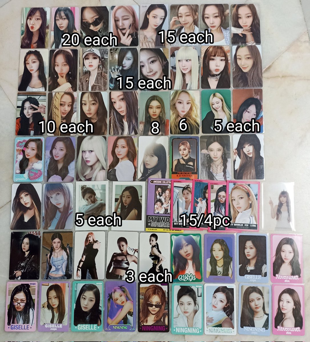 Nayeonyeon3's tweet photo. #pasaraespa #pasarive #pasarkep1er #pasartxt #pasarNewJeans #pasarexo 
#pasaritzy #pasarstayc #pasarsnsd wts aespa photocard poca karina winter ningning giselle @pasaraespa @pasaraespaMY https://t.co/3Ojpga9cGs