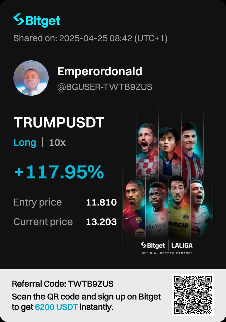 EmperorDonald's tweet photo. Just wrapped up a 7-day back-to-back profit streak in my crypto trading &amp; signals group and the results have been massive.
To celebrate, I'm offering a special $5 entry for the first 5 people only!
 After that, it returns to the regular $40 lifetime access.
If you're ready DM https://t.co/pRhr6v9Pg9