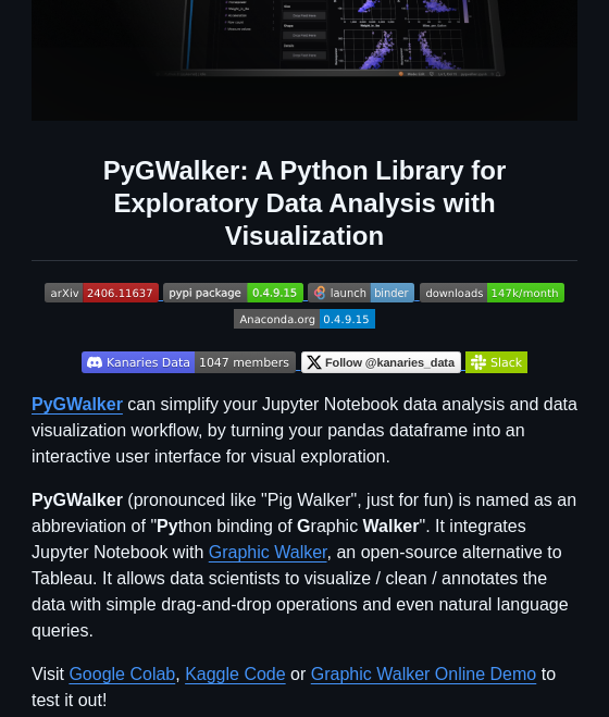 Python library that adds interactive dashboards to pandas dataframes for exploring data