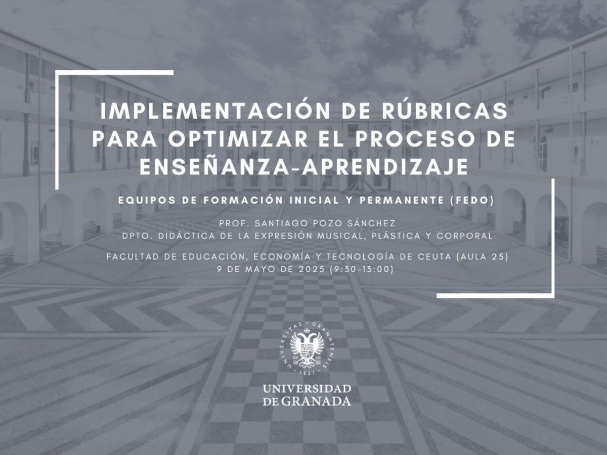 Santiago Pozo-Sánchez (@santipozo1) on Twitter photo 📌 Inteligencia artificial e implementación de rúbricas para optimizar el proceso de enseñanza-aprendizaje
📘 Equipos de formación inicial y permanente (FEDO) de la Universidad de Granada
<a href="/educatech21/">educatech21</a>
<a href="/EduDivulgacion/">EduDivulgación</a>
🔗doi.org/10.5281/zenodo… 📌 Inteligencia artificial e implementación de rúbricas para optimizar el proceso de enseñanza-aprendizaje
📘 Equipos de formación inicial y permanente (FEDO) de la Universidad de Granada
<a href="/educatech21/">educatech21</a>
<a href="/EduDivulgacion/">EduDivulgación</a>
🔗doi.org/10.5281/zenodo…