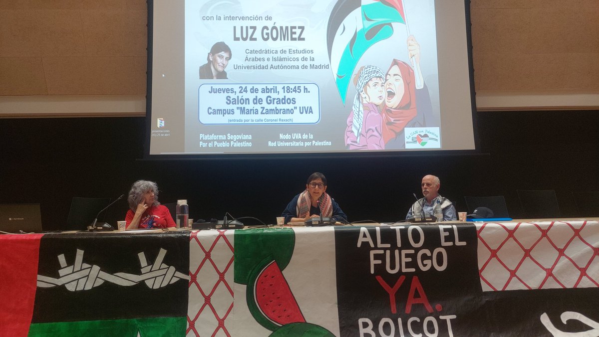 ForoSegovia's tweet photo. La charla-debate “Memoria y cultura palestina” Campus María Zambrano (UVA)
https://t.co/r4A71RzJFw https://t.co/cTh2Wv0OEo