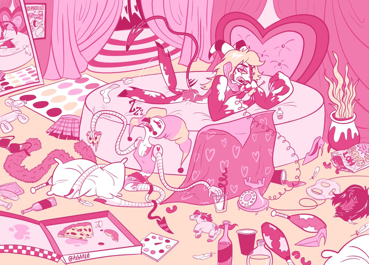 Slumber Party 5/5
The aftermath. This one took it OUT OF MEEE but I’m so pleased w how it came out! Also!! Happy LVLUP everyone! Have fun, make sure you are eating snacks and drinking water and stay safe at the afters!! #FemBlitzWeek #BlitzFizz