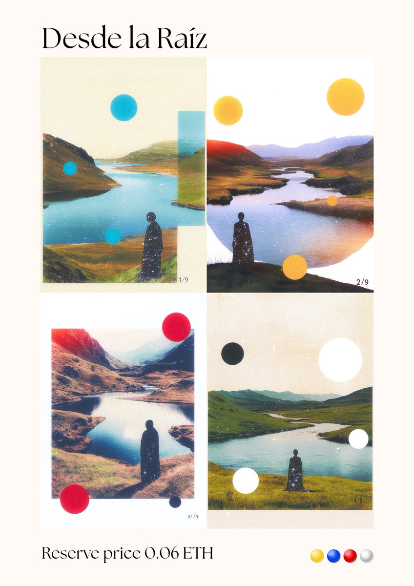 GM everyone ☕

Dᴇsᴅᴇ ʟᴀ Rᴀɪ́ᴢ is available now on Foundation! 

A minimalist series born from returning to my roots.

Colors that don't just represent a flag, but everything still burning inside me. 🇻🇪

A little thread 🧵🔗🔽