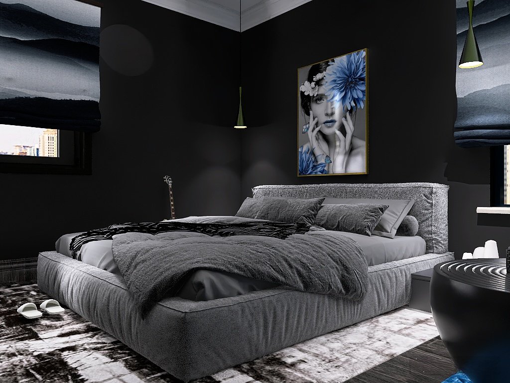 OfidoChiagoziem's tweet photo. Dark themed bedroom, 3d rendering
#interiordesign #3dinterior #interior https://t.co/LF0bRWQWsa