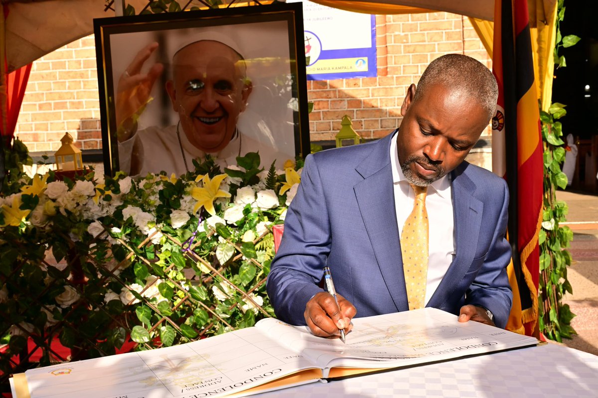 This morning, I visited Rubaga Cathedral to register my condolences in memory of Pope Francis. He lived a life of simplicity and humility, yet his actions impacted people across the world—from all denominations, including Muslims, Anglicans, and even non-believers.

He preached
