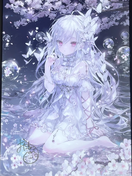 トリニティ様のところで購入したおにねこ先生のLEDアートパネルが届きました- ̗̀( ˶'ᵕ'˶)光らせるとイラストの発光部分が強調されて凄く幻想感が増して好き 