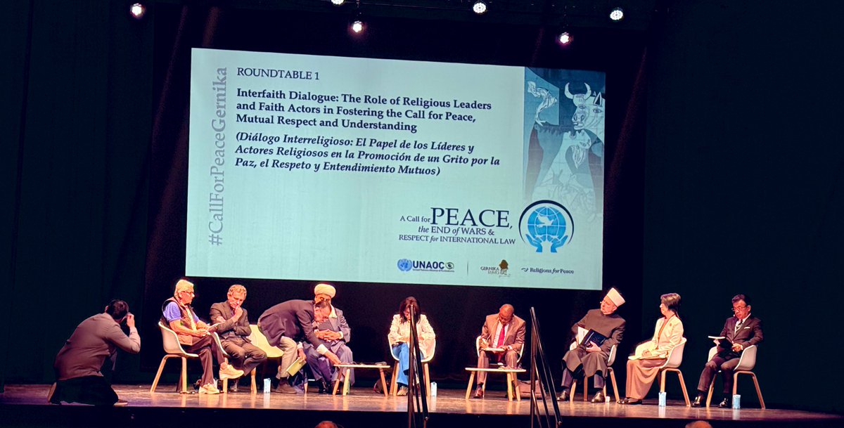 Media Cultured CIC (@mediacultureduk) on Twitter photo Honoured to be in attendance at the <a href="/UNAOC/">UNAOC - United Nations Alliance of Civilizations</a> #CallForPeaceGernika event:
- A Call For Peace, the END of WARS & RESPECT for INTERNATIONAL LAW conference in Spain.
Roundtable 1 underway.
An incredible discussion with brilliant speakers. Honoured to be in attendance at the <a href="/UNAOC/">UNAOC - United Nations Alliance of Civilizations</a> #CallForPeaceGernika event:
- A Call For Peace, the END of WARS & RESPECT for INTERNATIONAL LAW conference in Spain.
Roundtable 1 underway.
An incredible discussion with brilliant speakers.