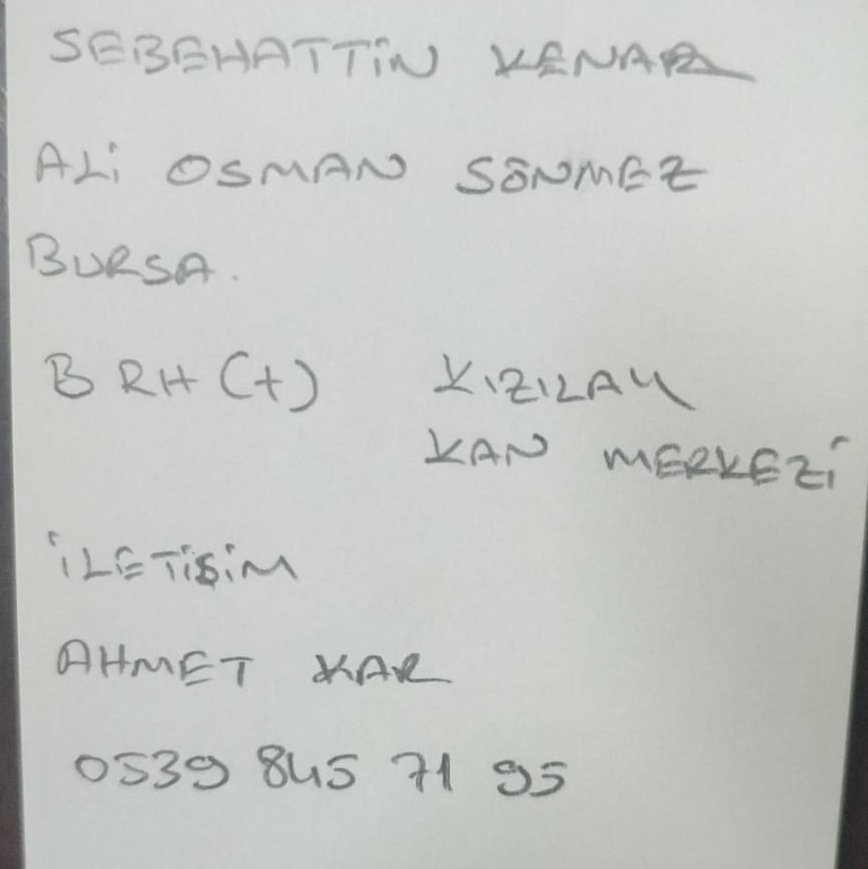 m_bintas's tweet photo. Bursa Ali Osman Sönmez Onkoloji Hastanesinde yatmakta olan yakınım için 2 ünite B Rh (+) kan ihtiyacı vardır kan vermek isteyenler için Bursa Kızılay Kan Merkezine aşağıdaki bilgilerle kan bağışı yapabilirsiniz. Bu twite RT ile destek verebilirseniz kan bulunması konusunda yardımcı olursunuz. Rabbim Şafi isminin yüzü suyu hürmetine tüm hastalarımıza Şifa versin.
#bursa
#kan
#kızılay