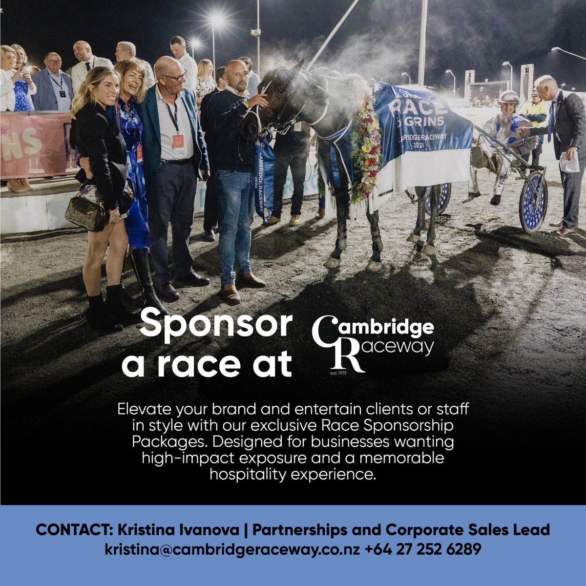 Elevate your brand and entertain clients or staff in style with our exclusive Race Sponsorship Packages. Designed for businesses wanting high-impact exposure and a memorable hospitality experience.

cambridgeraceway.co.nz/site_files/145…