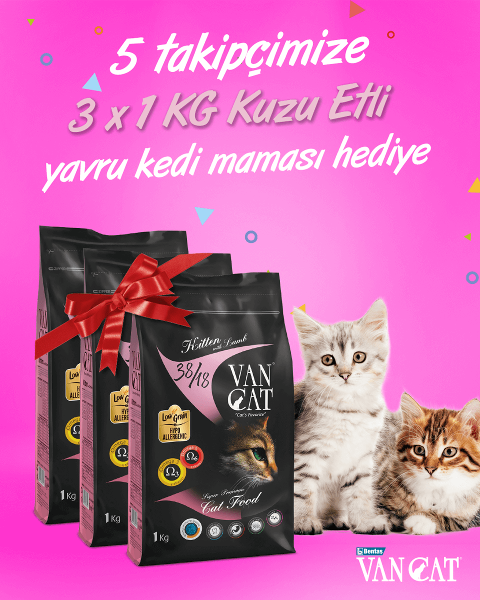 VanCat Türkiye (@vancatturkiye) on Twitter photo 🎁 VanCat Kedi Maması Çekilişi! 🎁
Çekilişimize katılmak için:
🐾 <a href="/VanCatTurkiye/">VanCat Türkiye</a> sayfamızı takip et,
🐾 Bu gönderiyi beğen ve repostla,
🐾 Bir arkadaşını yoruma etiketle!
5 takipçimize 3 kg Kuzu Etli #VanCat #YavruKediMaması #Hediye! 😻
🛎 Çekiliş sonuçları 5 Mayıs! 🎁 VanCat Kedi Maması Çekilişi! 🎁
Çekilişimize katılmak için:
🐾 <a href="/VanCatTurkiye/">VanCat Türkiye</a> sayfamızı takip et,
🐾 Bu gönderiyi beğen ve repostla,
🐾 Bir arkadaşını yoruma etiketle!
5 takipçimize 3 kg Kuzu Etli #VanCat #YavruKediMaması #Hediye! 😻
🛎 Çekiliş sonuçları 5 Mayıs!