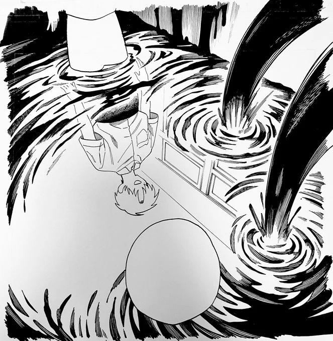 あり得ない。と言いながら描いてた原稿でした 