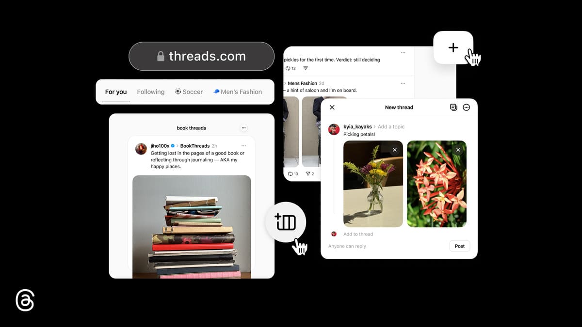 CeotechI's tweet photo. Threads migra su https://t.co/KER7ClMvw9 e migliora l'esperienza sul web
#Desktop #Dominio #Meta #MetaThreads #Notizie #Novità #PC #Social #SocialNetwork #Tech #TechNews #Tecnologia #Threads #Web
https://t.co/VsU2B1pb39 https://t.co/DexF3BYnF4