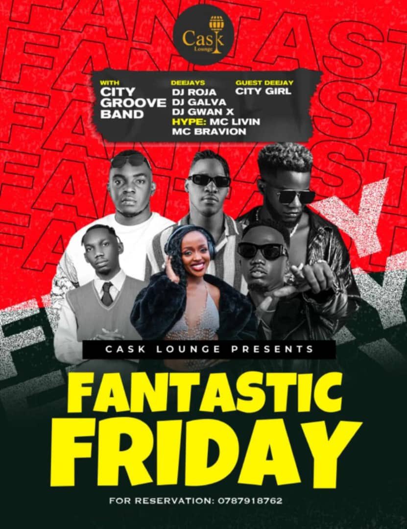 Join <a href="/DjRoja/">#Goddid🙏🏻</a> tonight at <a href="/CaskLoungeKla/">Cask Lounge & restaurant</a> for the #FantasticFriday