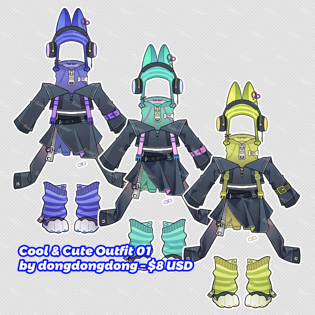 Changdong_233's tweet photo. 🎉 New Neko-Yō themed virtual outfit now available! 🎉
A perfect blend of futuristic and cute elements. Check it out! 🐾
Purchase link: https://t.co/t3U5b84A7A
#VirtualOutfit #NekoYō #CoolAndCute #Vgen #IllustrationDesign #VirtualFashion https://t.co/hBXwHgGU16
