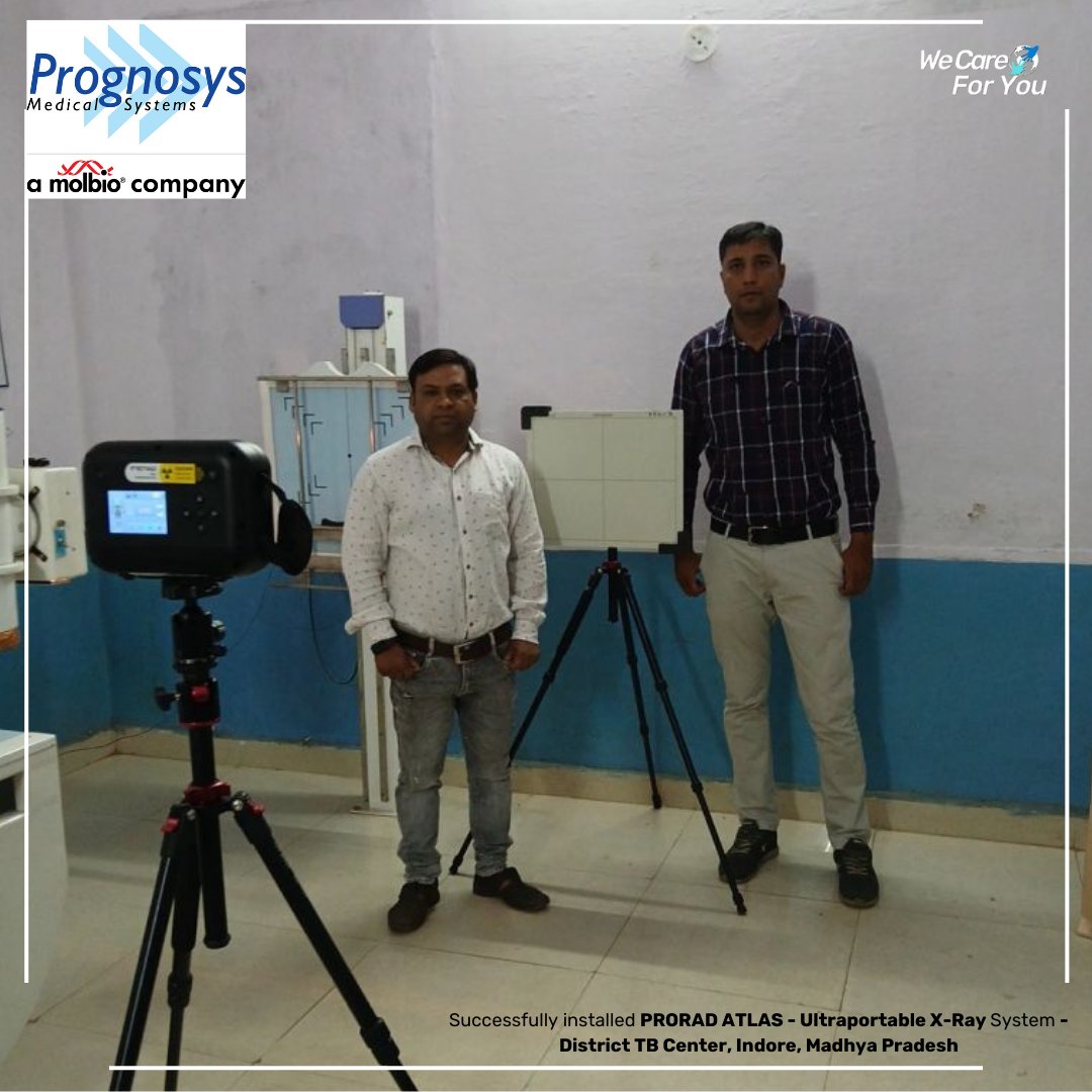 Prognosys_info's tweet image. Bringing Clarity through an Ultraportable X-Ray System with swift installation and mobility!
Our team led by Vipin Bhati has successfully completed the installation of PRORAD ATLAS - Ultraportable X Ray System at District TB Center, Indore, Madhya Pradesh.
#PRORAD #PRORADATLAS