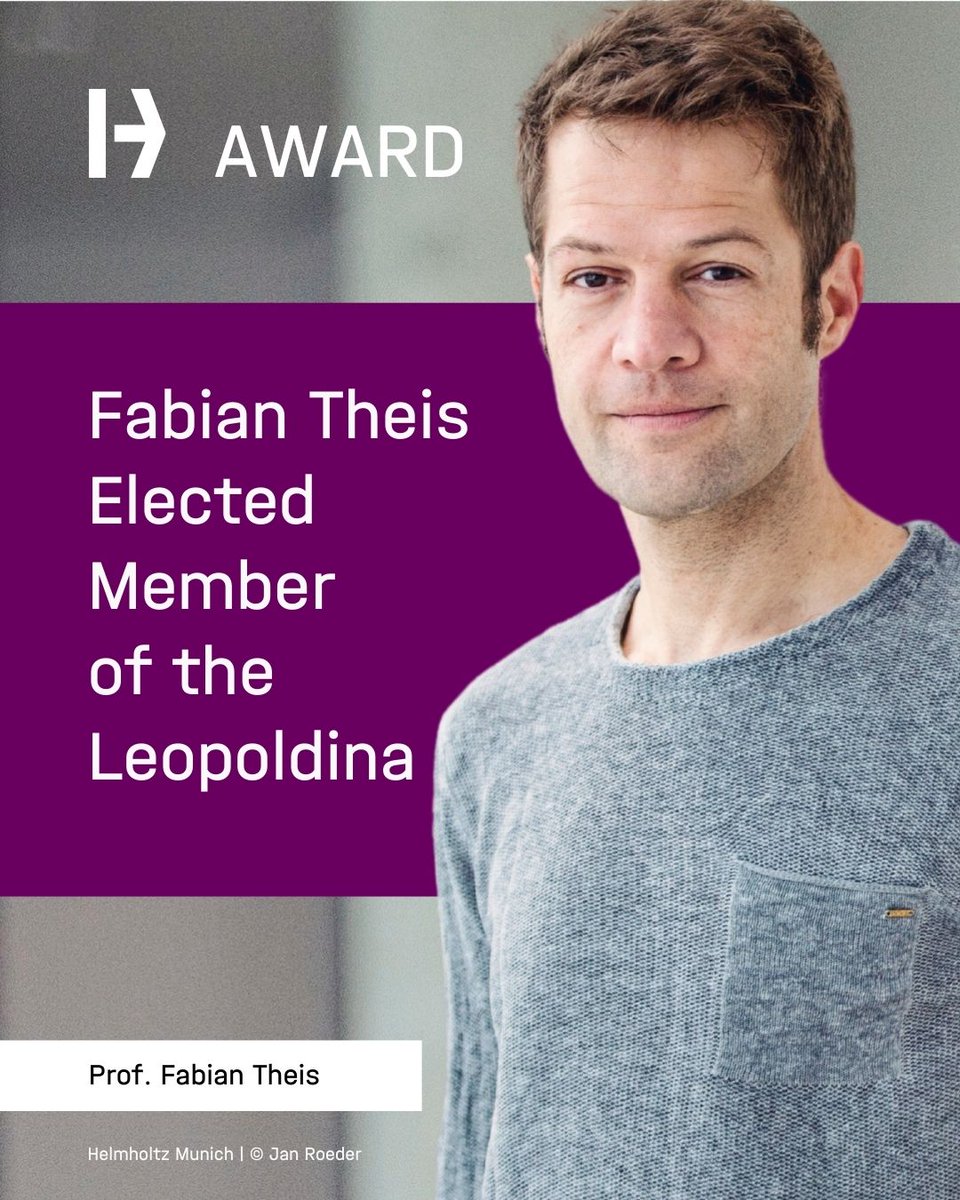 Fabian Theis Elected to the German National Academy of Sciences Leopoldina 🎉

👉t1p.de/p6zen

Prof. Fabian Theis, a pioneer in computational biology and AI-driven health research, has been elected to the German National Academy of Sciences Leopoldina – one of the