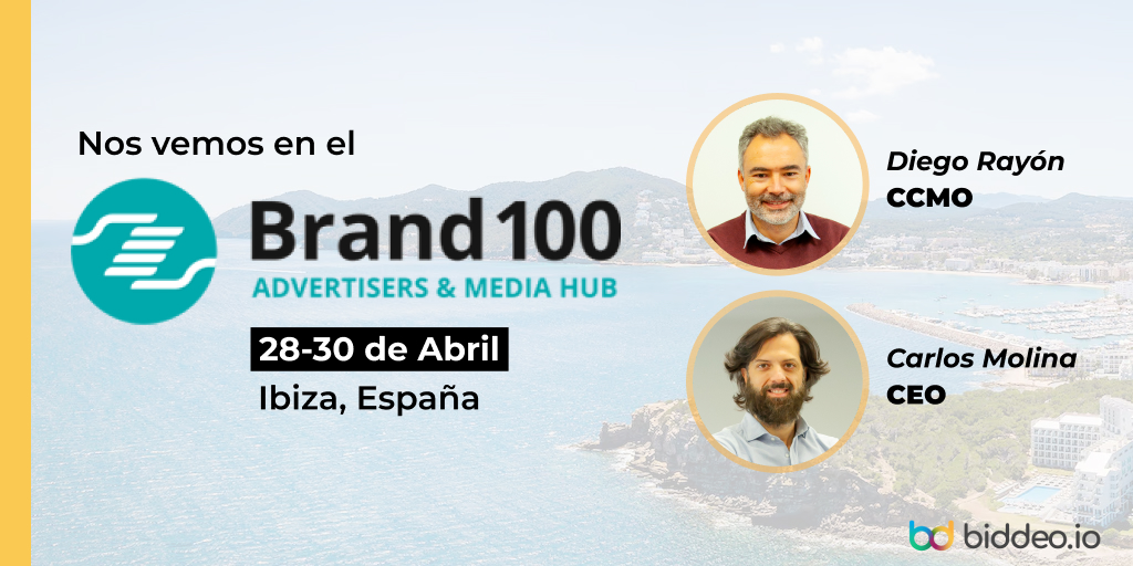 Biddeo_adtech's tweet photo. ¡Emocionados de participar en la primera edición de #Brand100 en España! 🌍 Del 28 al 30 de abril de 2025 en Ibiza, conectaremos con líderes del sector publicitario. Nuestro CEO, Carlos Molina, y nuestro CCMO, Diego Rayón, estarán allí. ¿Nos vemos? ✈️ #Biddeo #Networking https://t.co/sQrmVHGOtg