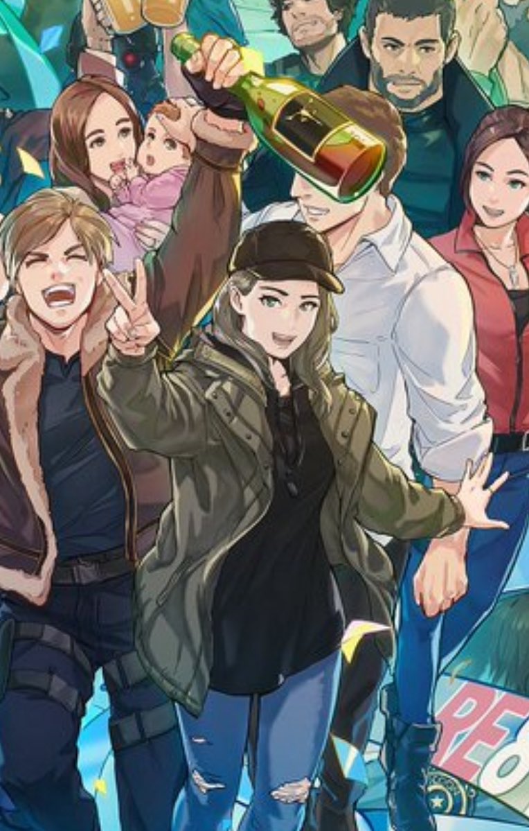 wreniriis's tweet photo. Ethan Mia and Rose all together in an official capcom artwork I never thought I’d see the day 😭😭😭 https://t.co/OIMib5ZxJK