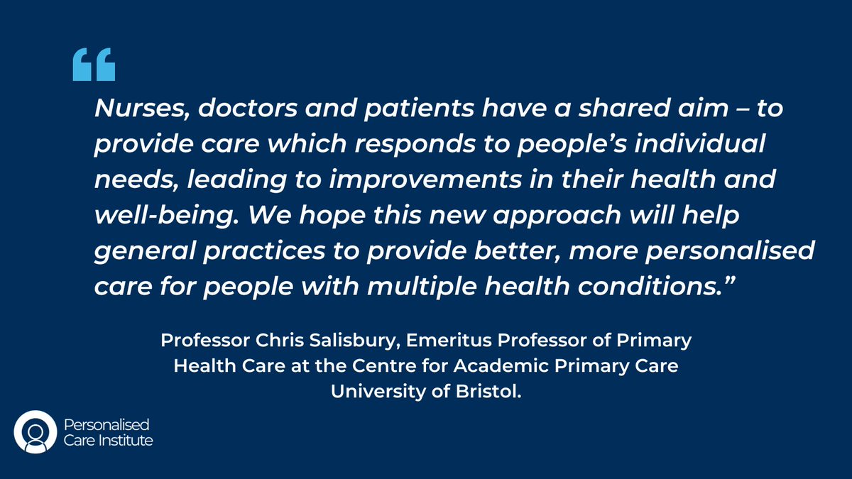 Personalised Care Institute (@pers_care_inst) on Twitter photo In our new guest blog, <a href="/prof_tweet/">Chris Salisbury</a> Chris Salisbury, from <a href="/capcbristol/">CAPC, Bristol</a>, explores how a shift from ‘disease-focused’ review appointments to ‘whole-person' reviews can transform the care of people with long-term conditions in GP practices.
personalisedcareinstitute.org.uk/2025/04/24/imp… In our new guest blog, <a href="/prof_tweet/">Chris Salisbury</a> Chris Salisbury, from <a href="/capcbristol/">CAPC, Bristol</a>, explores how a shift from ‘disease-focused’ review appointments to ‘whole-person' reviews can transform the care of people with long-term conditions in GP practices.
personalisedcareinstitute.org.uk/2025/04/24/imp…