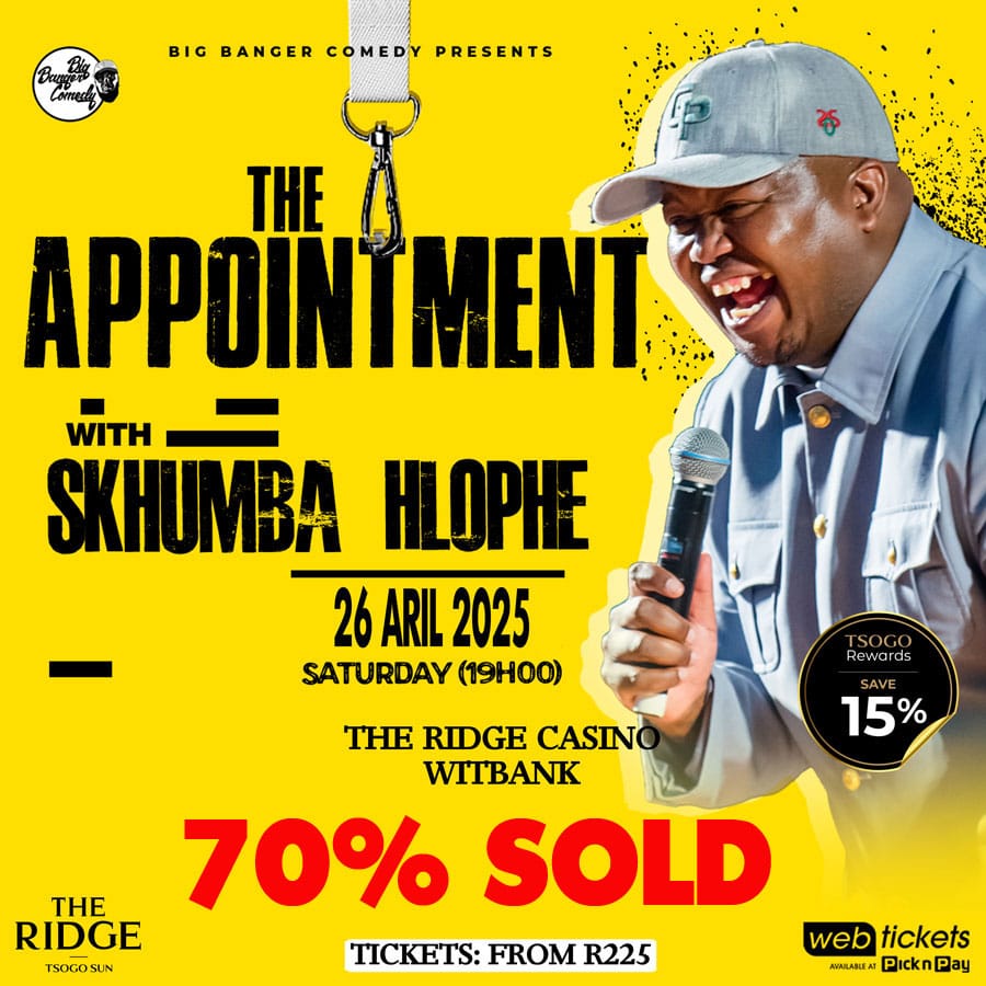 Witbank Tomorrow.... Book your seats...  Can't wait.... <a href="/webticketsSA/">webtickets.co.za</a> <a href="/PicknPay/">Pick n Pay</a>