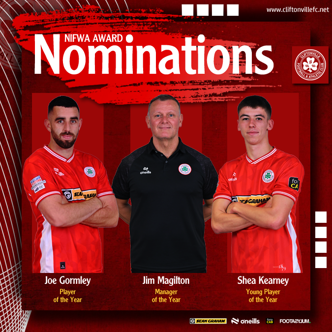 cliftonvillefc's tweet image. 🥇 Cliftonville have representatives nominated in all three major categories at the forthcoming NI Football Writers' Association Awards.

➡️ cliftonvillefc.net/2025/04/25/top…