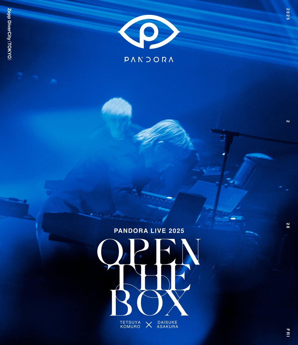 OngakuPia's tweet photo. PANDORA(小室哲哉×浅倉大介)、ライブBlu-ray 『PANDORA LIVE 2025 -OPEN THE BOX-』の ジャケット&amp;ライブ映像「336」をフルサイズ先行公開
https://t.co/aItcCPtAgz

#PANDORA #小室哲哉 #浅倉大介 https://t.co/xJiT6I9VYE
