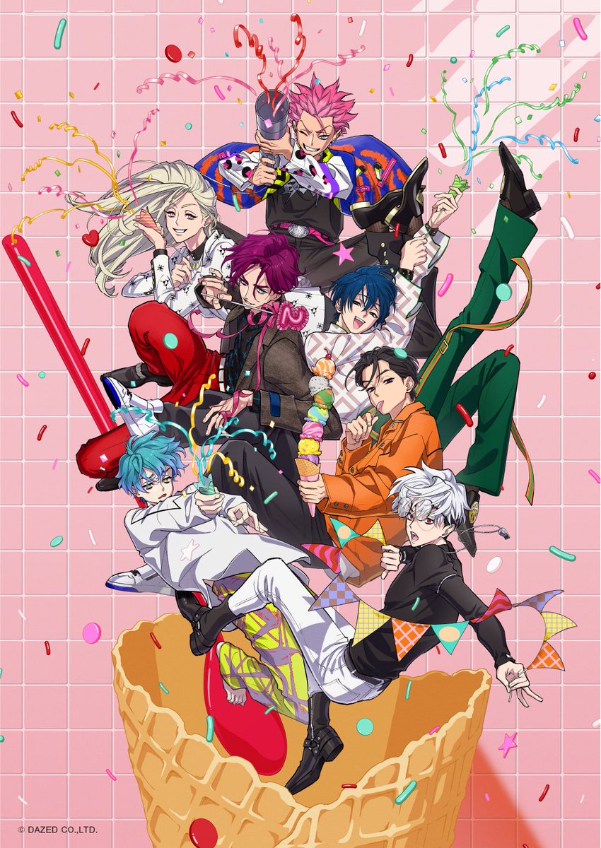 「カリスマ」2周年ビジュアルのイラストディレクション、着彩、背景を担当しました。
CL：株式会社Dazed　©Dazed CO.,LTD.