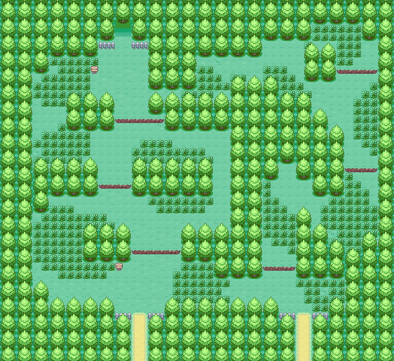 | Bosque Petalia de Hoenn, estilo RF/VH |