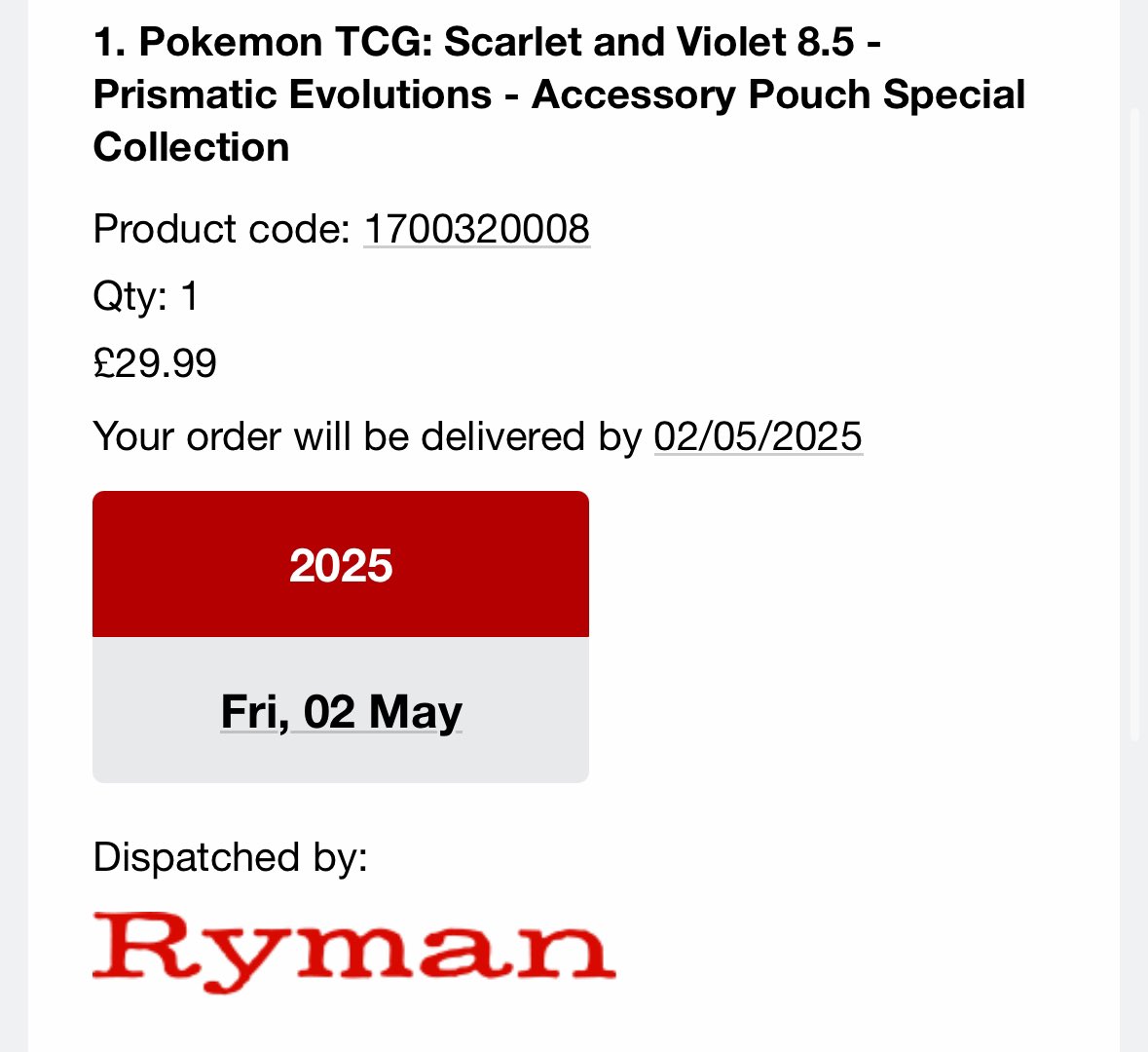 JuxHD's tweet photo. @PokemonStockUK Ryman is available to purchase! https://t.co/oXzEjmDYA5