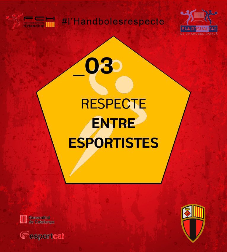 CH Sant Llorenç (@chsantllorenc) on Twitter photo #lhandbolesrespecte Campanya de la <a href="/FedCatHandbol/">Federació Catalana d’Handbol</a>
El respecte és essencial en tots el aspectes de l’handbol #lhandbolesrespecte Campanya de la <a href="/FedCatHandbol/">Federació Catalana d’Handbol</a>
El respecte és essencial en tots el aspectes de l’handbol