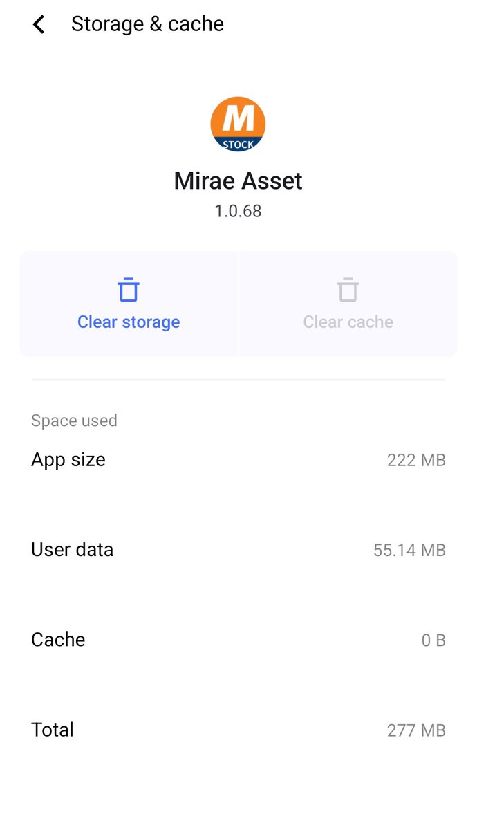 Patelaawaz's tweet photo. @mstock_in @Sharekhan
 @SEBI_India
 after clear cached and trying again see result. Now  Please do not blame mobile system and network. Allready use other company app more than better mstock. 
 #Nifty #NSE #BSE #MarketManipulation  #sensex #Trending #MarketUpdate #option https://t.co/GUFHmPnO4N