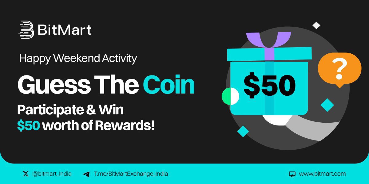 BitMart_SA's tweet photo. BitMart Happy Weekend Activity 📲
Guess The Coin & Share $50 worth of Rewards 💰

⚡ I sparked a movement, born of code,
A peer-to-peer, unbreakable mode.
No banks, no kings, no single throne,
A digital gold that stands alone.
What coin am I?

🔹RT & Guess the Coin in comments 
🔹Follow @BitMart_India & Join https://t.co/Q3vTAsrBOn
🔹fill form: https://t.co/fNiHAADsKC

#Crypto #Giveaway