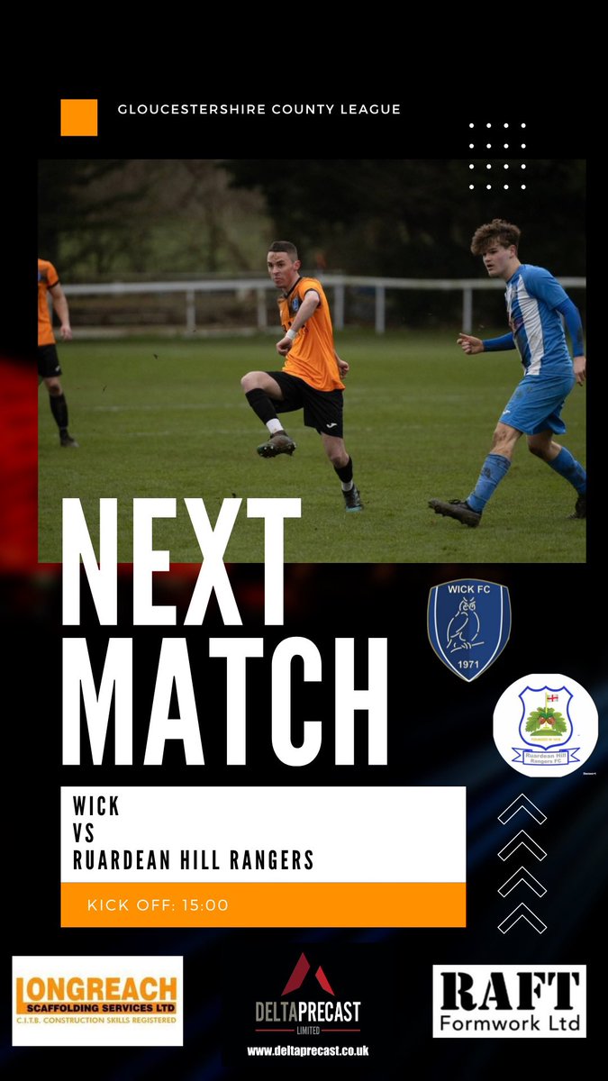 Wick FC (@wickowls) on Twitter photo Nice one day recovery for the ladsπ₯΄
First Team back in action at The Nest tomorrow afternoon for their penultimate league fixture against <a href="/RHRFC/">Ruardean Hill Rangers FC</a>
Ruardean won the reverse fixture 6-1, the boys will be looking to avenge that result and finish the season strongly.
#Owls Nice one day recovery for the ladsπ₯΄
First Team back in action at The Nest tomorrow afternoon for their penultimate league fixture against <a href="/RHRFC/">Ruardean Hill Rangers FC</a>
Ruardean won the reverse fixture 6-1, the boys will be looking to avenge that result and finish the season strongly.
#Owls