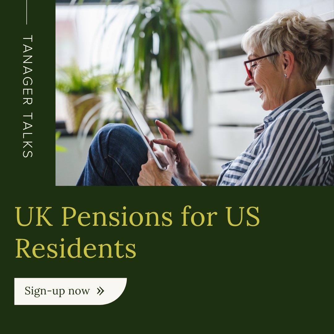 Join us for an expert-led discussion on UK Pensions for US residents, with Tanager Partner and Financial Advisor, Kyle Pettigrove and Financial Planner, Ben Phillips. 

Wednesday, May 21st 2025 - 4:00 PM (BST) | 11:00 AM (EDT)

Secure your spot here: loom.ly/t2xr80g