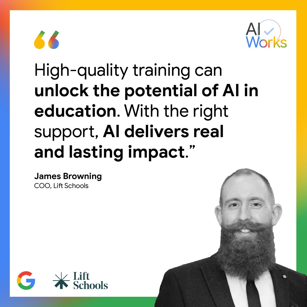 <a href="/jbrowning22/">James Browning</a>, Chief Operating Officer at <a href="/LiftSchools/">Lift Schools</a> on AI supporting educators