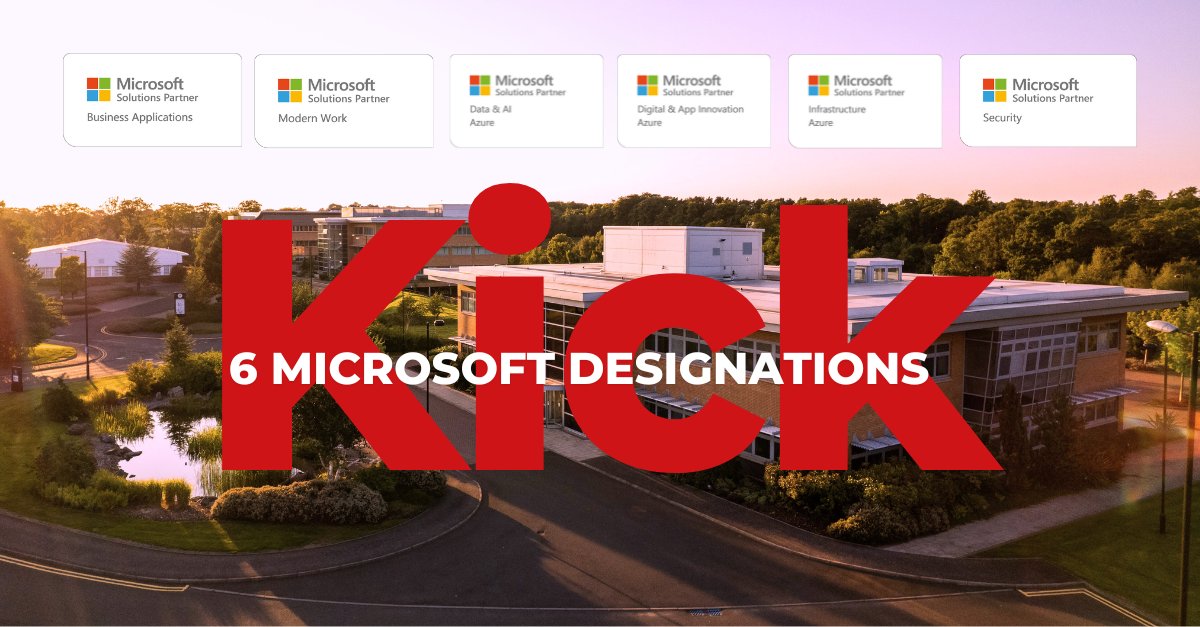 We’re thrilled to be officially recognised as a Microsoft Solutions Partner across all six designations – including our latest in Security.

A huge milestone for our team and our customers!
Read more: kickict.co.uk/news-and-blogs…