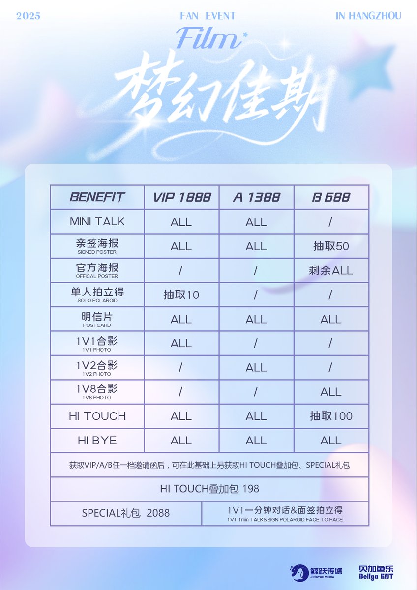 梦幻假期-Film粉丝答谢会正式官宣！

以梦为引，佳期如约
涟漪星光幻作棱镜
折射每一瞬心动的光影

活动时间：2025年6月1日（周日）
活动地址：浙江杭州
获取平台：小芒APP
获取时间：2025年5月2日（周五）12:00

Dream Vacation-Film Fan Appreciation Party is officially official!
Dreams as a