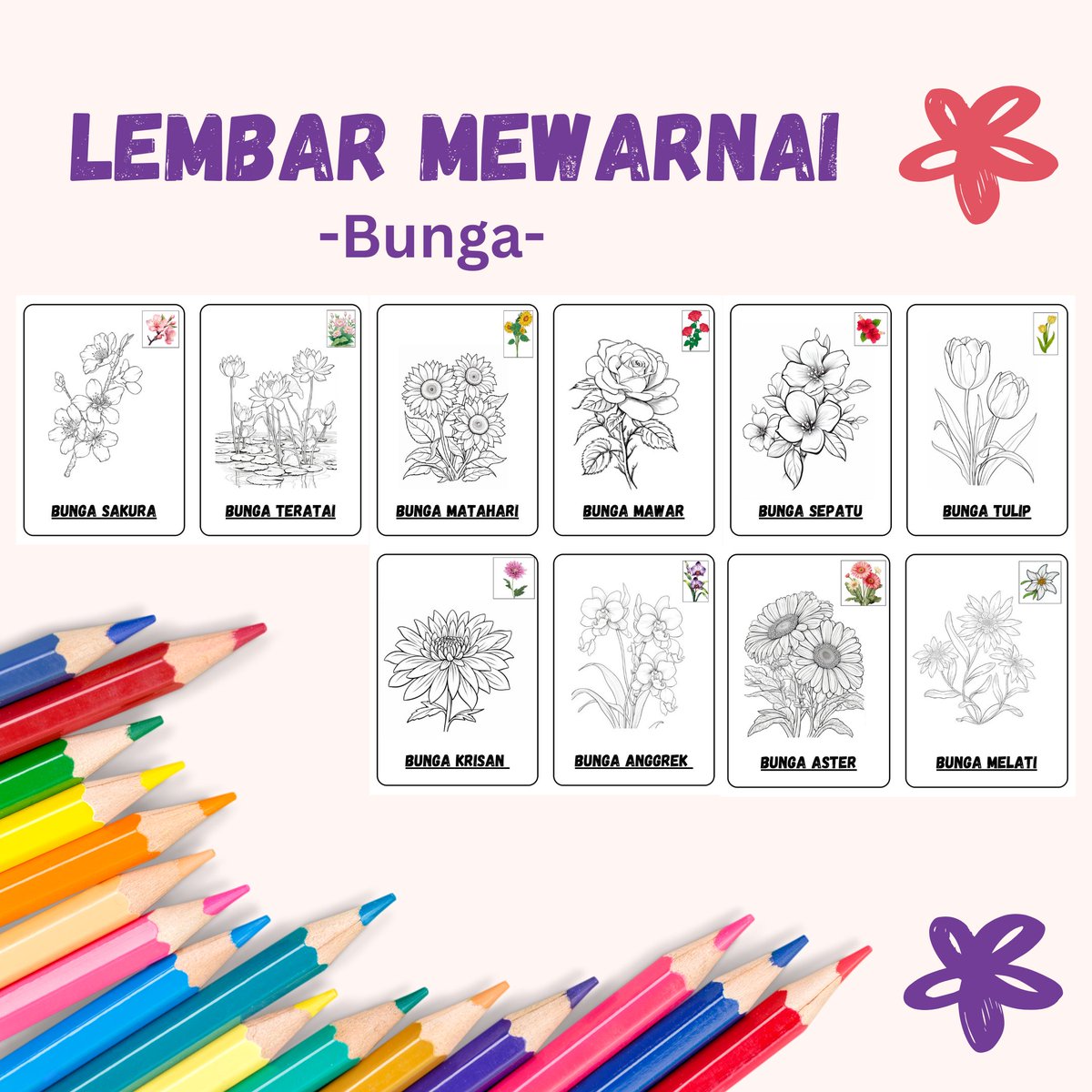50 Lembar Kertas Mewarnai Anak
Free Pensil Warna + Serutan

Dapatkan di shopee:
s.shopee.co.id/5pv7UJyaNI