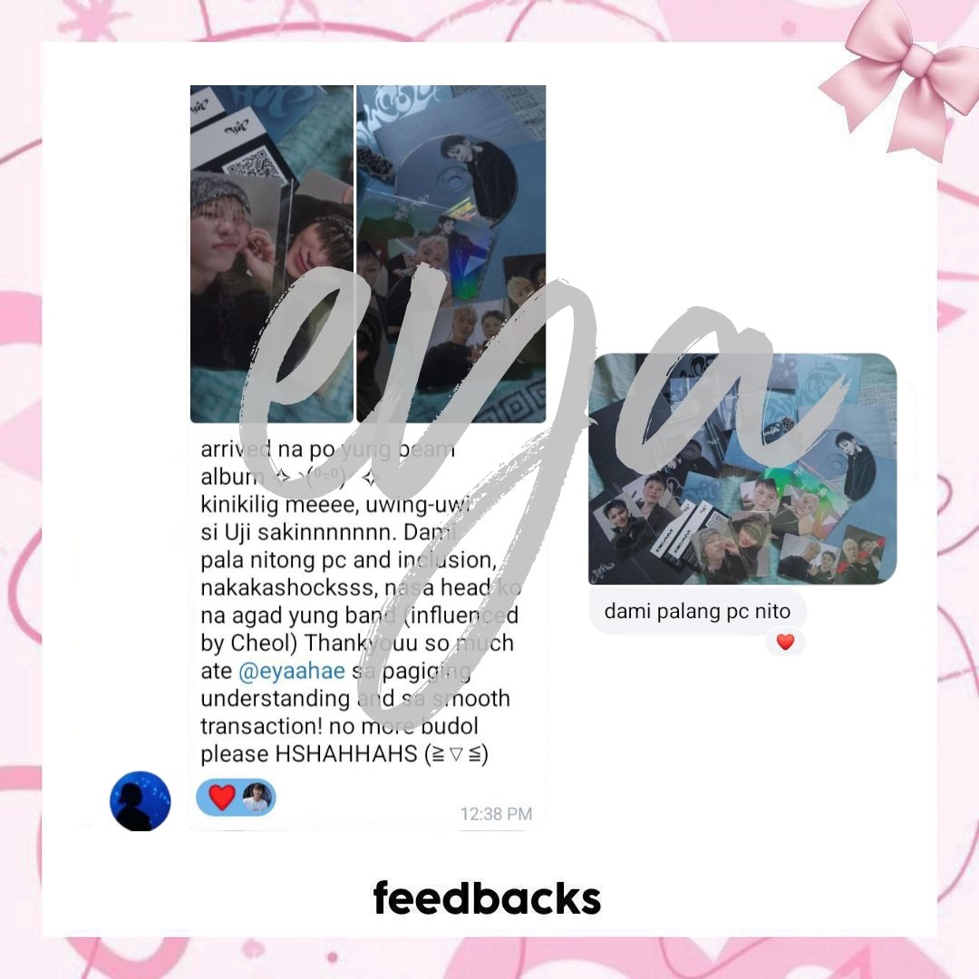 dumpnieyaaaa's tweet photo. #eyafeedbacks
π orders of the beam set album arrived at my buyers' address! luv the pulls, thank you for trusting me! π©· https://t.co/kC14hlh9ZA