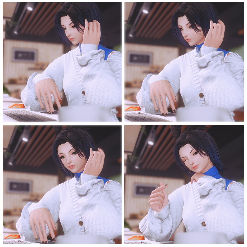 Val_isGrey's tweet photo. Breaking out of comfort zone, and loving it!
❀  
How's my hairstyle now? ♡
❀
#ffxivsnaps #gposers #gpose #ffxivcommunity #FF14 #FFXIVScreenshots https://t.co/z212DPbfhT