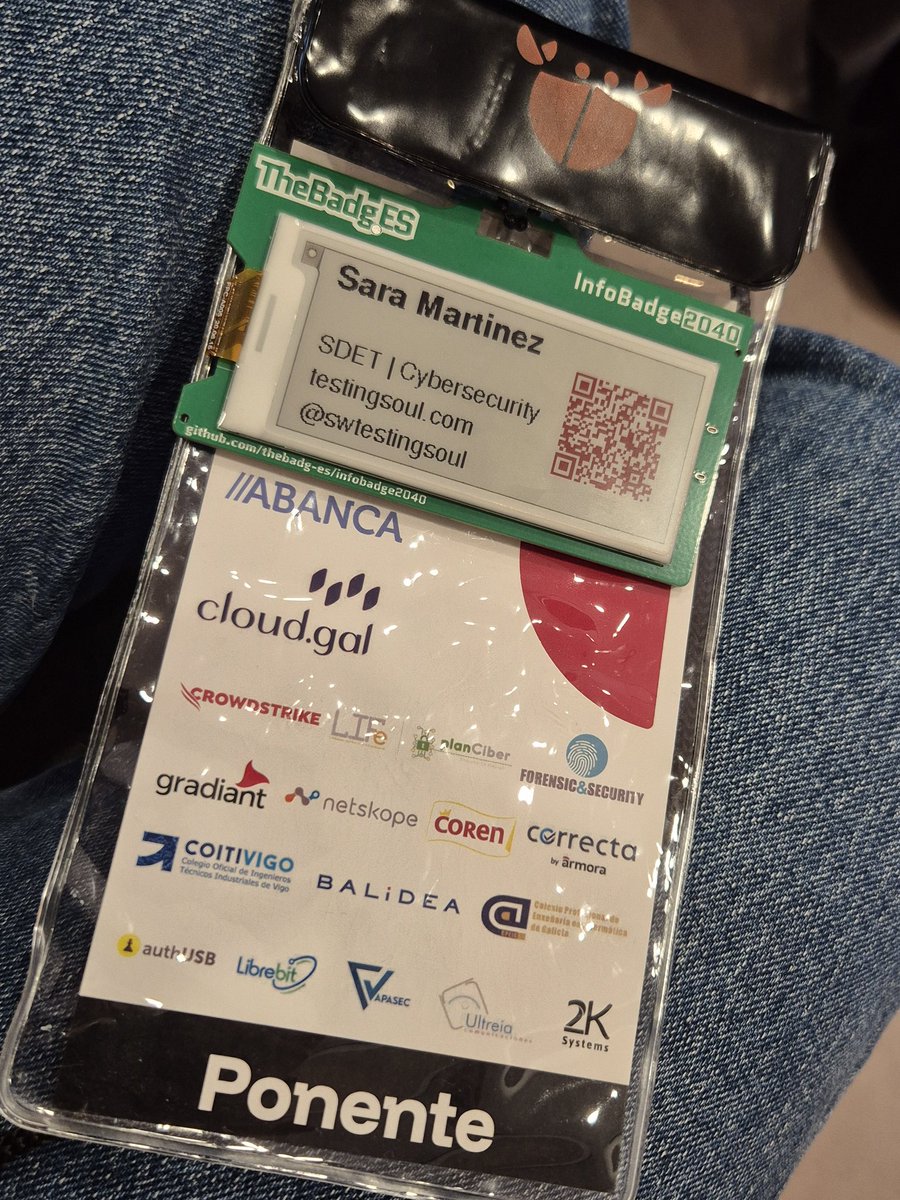Totalmente preparada para el networking de <a href="/ViCONgal/">viCON</a> gracias a la #InfoBadge2040 de <a href="/TheBadg_ES/">TheBadg.ES</a> 
🤩🤩🤩🤩🤩🤩