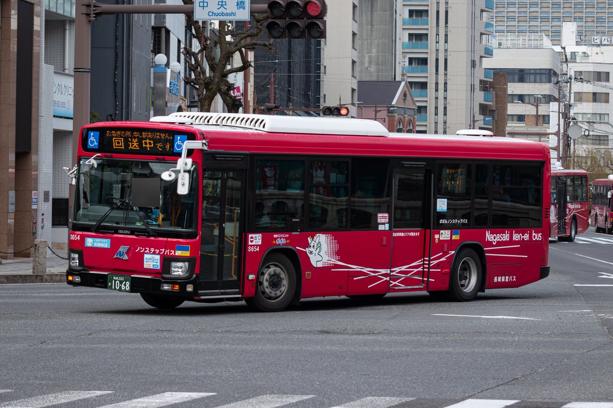 K_B_BUS's tweet photo. 長崎県営バス   S654   QDG-LV290N1 https://t.co/YnT7GUnF8Q