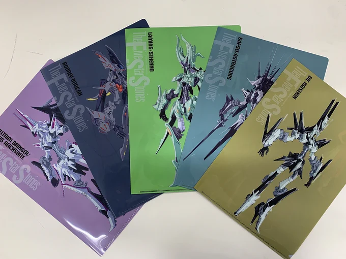 Newtypeを定期購読するともらえる、クリアファイル特典第6弾のサンプルが届きました。#ファイブスター物語 #ニュータイプ 