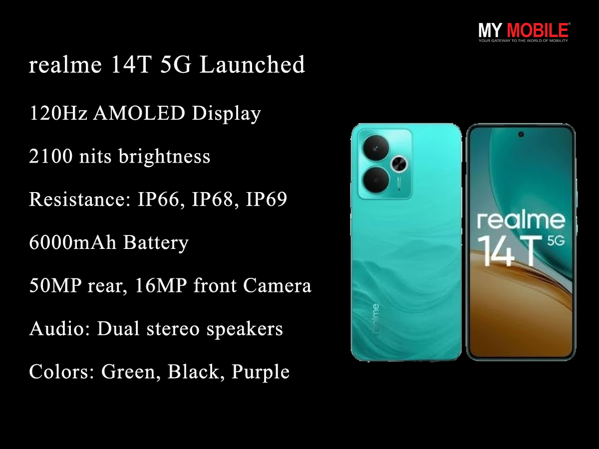 MyMobile_India's tweet image. realme launches realme 14T 5G with Segment-Best Display and Battery, Starting at ₹16,999*

#realme14T5G #SegmentBestDisplay #LongLastingBattery #5GSmartphone #realmeIndia

Read More: mymobileindia.com/realme-launche…