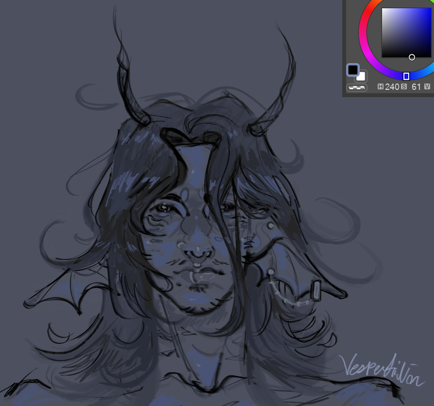 vespertilion's tweet photo. Doodle of him again but I've been fighting myself on the facial hair..I went with it this time https://t.co/wyzpW2Nuji