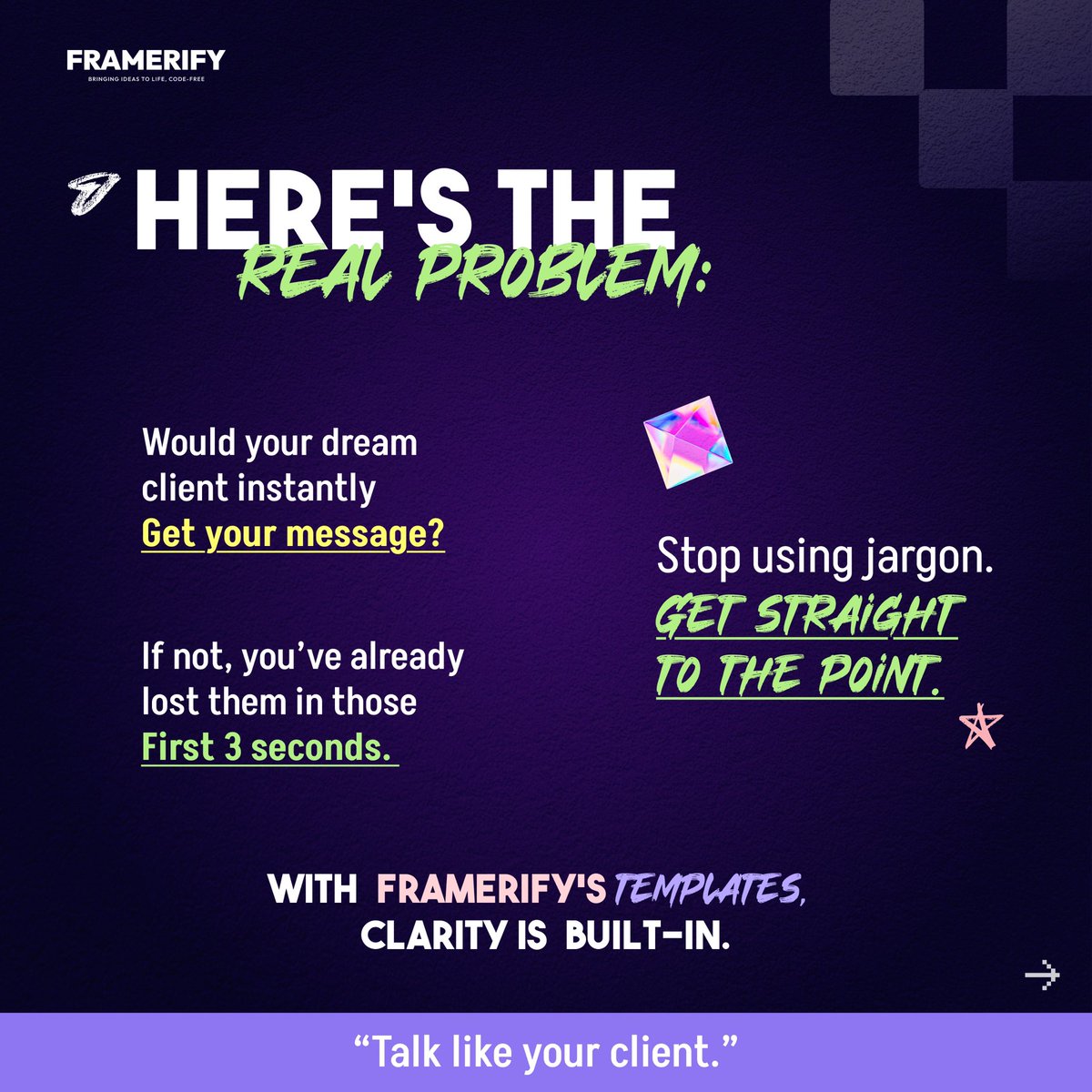 framerify's tweet image. Let’s fix it 🔥 

90% of websites mess up the hero section ❌ — costing leads and trust.
Is yours one of them? 🤔

#webdesign #growthhacking #Framerify #nocode