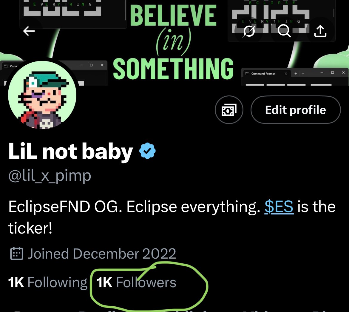 LiL not baby (@lil_x_pimp) on Twitter photo GSVM the strongest eCommunity ever 🔥
I’ve just woken up and saw 1k followers! Tysm fams, it’s unbelievable 🥹💚
By being eclipsians we aren’t just earning rewards from projects like <a href="/KaitoAI/">Kaito AI 🌊</a> and <a href="/hyperlane/">Hyperlane ⏩</a>, we’re also building powerful network 🕸️ Remember, connections and GSVM the strongest eCommunity ever 🔥
I’ve just woken up and saw 1k followers! Tysm fams, it’s unbelievable 🥹💚
By being eclipsians we aren’t just earning rewards from projects like <a href="/KaitoAI/">Kaito AI 🌊</a> and <a href="/hyperlane/">Hyperlane ⏩</a>, we’re also building powerful network 🕸️ Remember, connections and