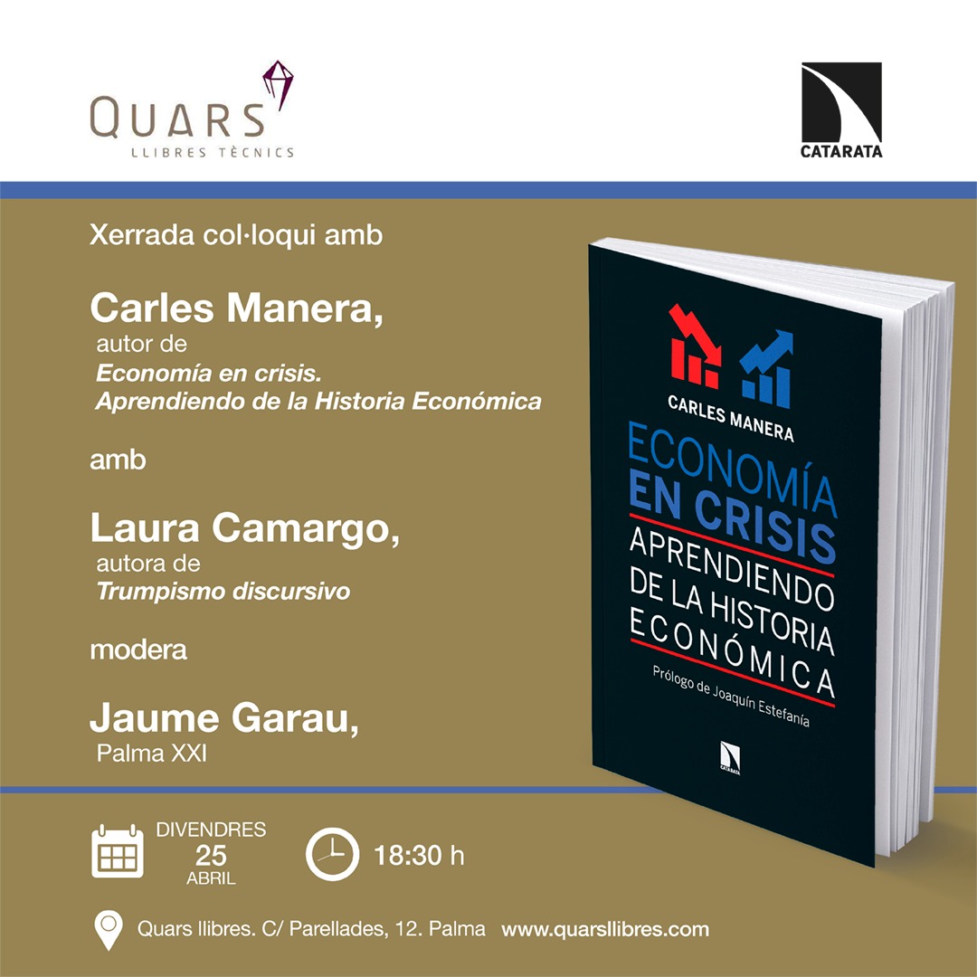 📖Avui estarem moderant aquest interessant debat entre <a href="/CarlesManera/">Carles Manera</a>  i Laura Camargo <a href="/Laurarevolta/">Laura Camargo Fernández</a> 

Ens veiem a <a href="/quarsllibres/">quarsllibres</a> a les 18.30!