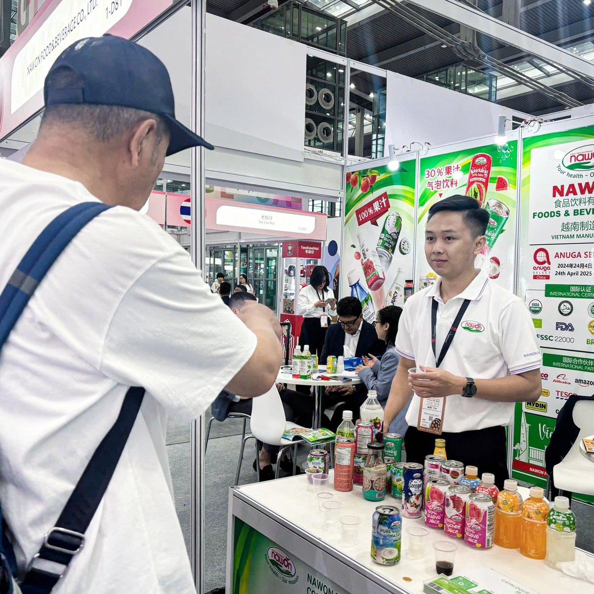 nawonbev's tweet photo. 🔥Day 2 at Anuga Select China 2025 – Bustling and inspiring!💞

Thank you all for visiting and accompanying Nawon!🤝

🚀 The journey is not over yet – come and create breakthrough opportunities with Nawon!

🌐https://t.co/6YFaf75uDb
☎ WhatsApp: +84 97 308 54 99
#Nawon #Vietnam https://t.co/bfkKWS4Eux