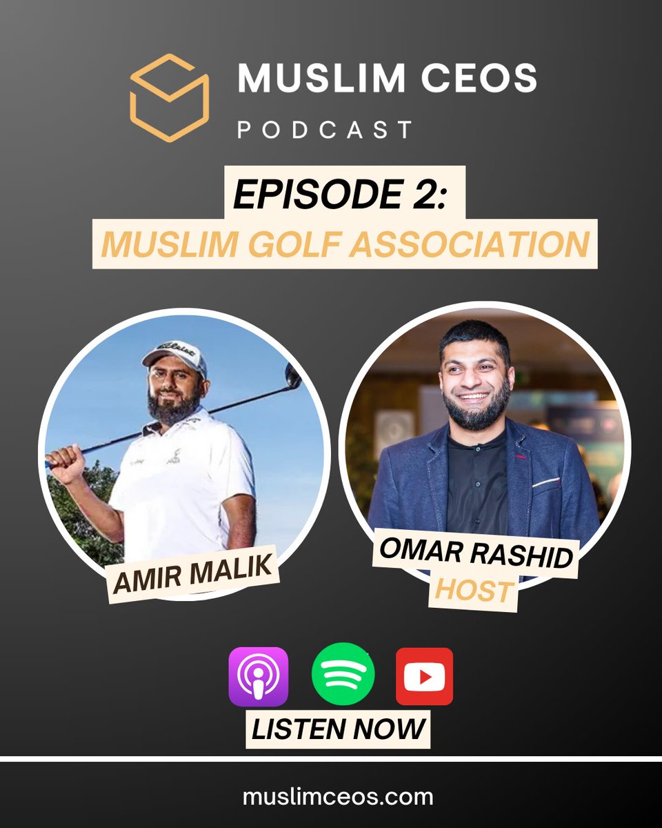 Muslim CEOs Collective (@muslimceos) on Twitter photo New episode of the Muslim CEOs Podcast hosted by <a href="/omarrashidhr/">Omar Rashid</a> is now available.
In this episode Amir Malik discusses the journey and ambitions of The Muslim Golf Association
Listen on YouTube: youtube.com/watch?v=MTpEJr…
#muslimceos New episode of the Muslim CEOs Podcast hosted by <a href="/omarrashidhr/">Omar Rashid</a> is now available.
In this episode Amir Malik discusses the journey and ambitions of The Muslim Golf Association
Listen on YouTube: youtube.com/watch?v=MTpEJr…
#muslimceos